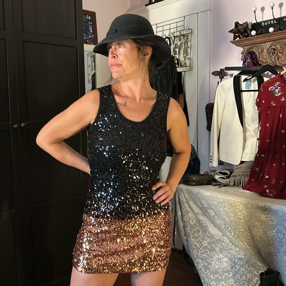 # 192   Bellini sequinned mini dress